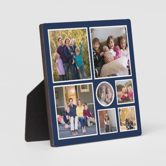 Creëer Uw eigen gedenkbare familie fotocollage Fotoplaat (Voorkant)