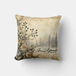 Creëer uw eigen  gedroogde bloemenlandschap kussen