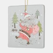 Creëer Uw eigen Gekke Kerstman Keramisch Ornament (Links)