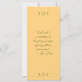 Creëer Uw eigen gele Daffodils Bladwijzer Kaart (Achterkant)