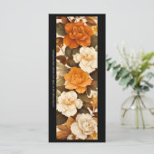 Creëer Uw Eigen Gele & Ivoor Rozen Bladwijzer Kaar (Staand voorkant)