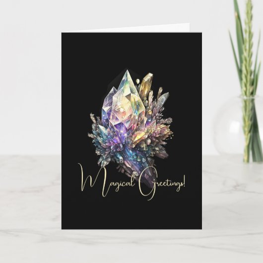 Creëer Uw eigen gele kristallen Kaart (Voorkant)