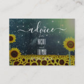 Creëer Uw eigen gele zonnebloemen veld Advieskaart (Voorkant)