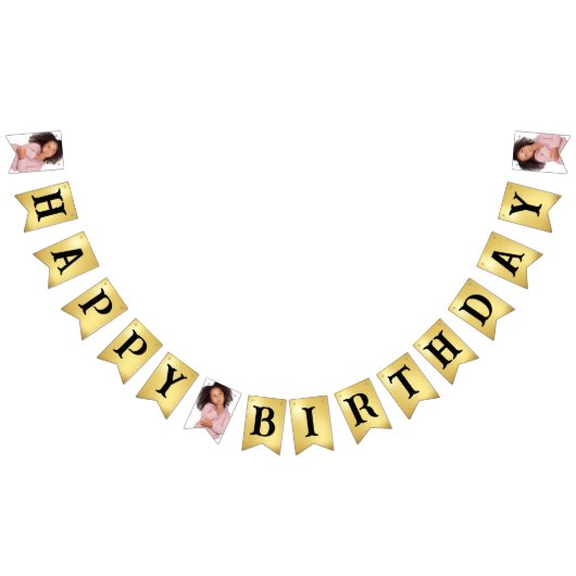 Creëer uw eigen gelukkige verjaardag aan u foto vlaggetjes (Alle)