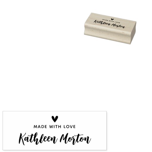 Creëer Uw eigen gemaakt met liefdeshart Rubberstempel (Gestempeld)