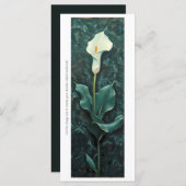 Creëer Uw eigen gemarmerde Calla Lily Bladwijzer K (Voorkant / Achterkant)