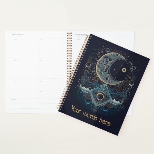 Creëer Uw eigen geometrische hemelmaan Planner (Display)