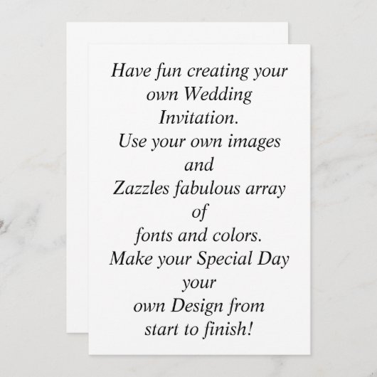 Creëer Uw eigen Gepersonaliseerd en persoonlijke b Kaart (Voorkant / Achterkant)