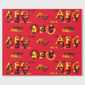 creëer uw eigen gepersonaliseerd genoemd patroon cadeaupapier (Vlak)