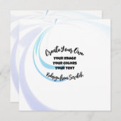 Creëer Uw eigen Gepersonaliseerd Kaart (Voorkant / Achterkant)