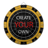 Creëer Uw eigen — Gepersonaliseerd, merknaam/aange Dartbord (Voorkant)