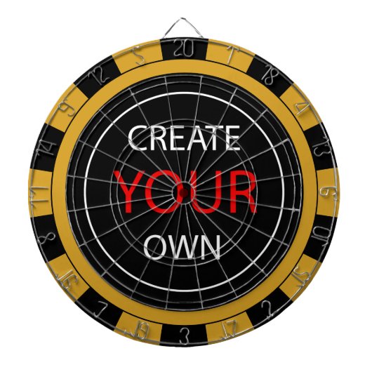 Creëer Uw eigen — Gepersonaliseerd, merknaam/aange Dartbord (Voorkant)