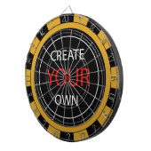 Creëer Uw eigen — Gepersonaliseerd, merknaam/aange Dartbord (Voorkant Rechts)