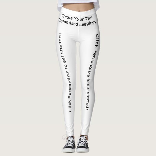 Creëer Uw eigen Gepersonaliseerd persoonlijke Leggings (Voorkant)