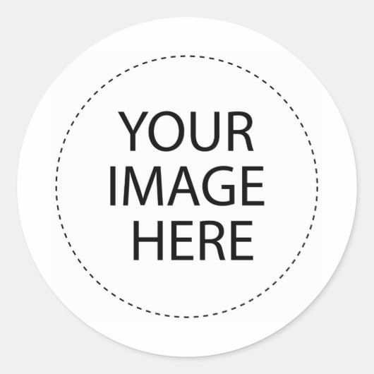 CREËER UW EIGEN GEPERSONALISEERD RONDE STICKER (Voorkant)