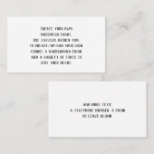 Creëer Uw eigen Gepersonaliseerd Visitekaartjes (Voorkant / Achterkant)