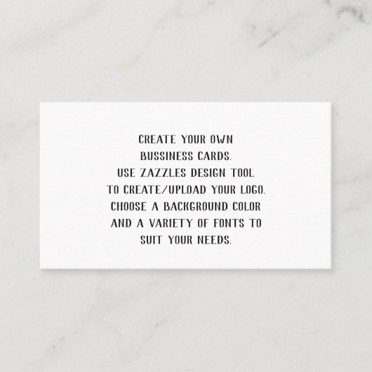 Creëer Uw eigen Gepersonaliseerd Visitekaartjes (Voorkant)