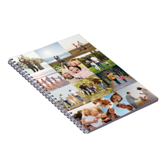 Creëer Uw eigen gepersonaliseerde 12 foto collage Notitieboek (Rechterzijde)