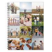 Creëer Uw eigen gepersonaliseerde 12 foto collage Notitieboek (Voorkant)