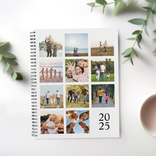 Creëer Uw eigen gepersonaliseerde 12 foto collage Planner