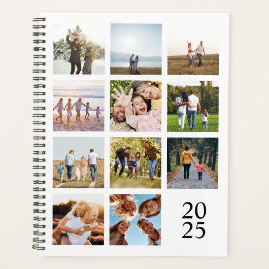 Creëer Uw eigen gepersonaliseerde 12 foto collage Planner (Voorkant)