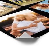 Creëer Uw eigen gepersonaliseerde 12 foto collage Poster (Hoek)