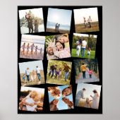 Creëer Uw eigen gepersonaliseerde 12 foto collage Poster (Voorkant)