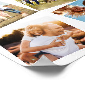 Creëer Uw eigen gepersonaliseerde 12 foto collage Poster (Hoek)