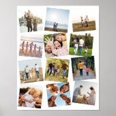 Creëer Uw eigen gepersonaliseerde 12 foto collage Poster (Voorkant)