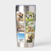 Creëer Uw eigen gepersonaliseerde 15 foto collage Geïsoleerde Drinkbeker (Voorkant)