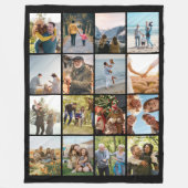 Creëer Uw eigen gepersonaliseerde 16 foto collage Fleece Deken (Voorkant)
