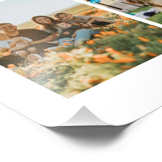 Creëer Uw eigen gepersonaliseerde 16 foto collage Foto Afdruk (Hoek)