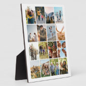 Creëer Uw eigen gepersonaliseerde 16 foto collage Fotoplaat (Zijkant)