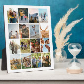 Creëer Uw eigen gepersonaliseerde 16 foto collage Fotoplaat (Zijkant)