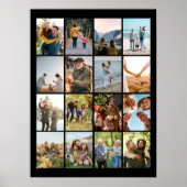Creëer Uw eigen gepersonaliseerde 16 foto collage Poster (Voorkant)