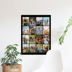Creëer Uw eigen gepersonaliseerde 16 foto collage Poster