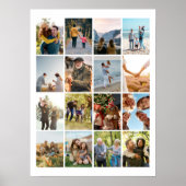 Creëer Uw eigen gepersonaliseerde 16 foto collage Poster (Voorkant)