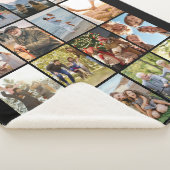 Creëer Uw eigen gepersonaliseerde 16 foto collage Sherpa Deken (3/4)