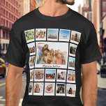 Creëer Uw eigen gepersonaliseerde 20 foto collage T-shirt<br><div class="desc">Creëer uw eigen gepersonaliseerde fotocollage T-shirt met 20 van uw favoriete afbeeldingen in een stijlvol trendy ontwerp. Voeg je eigen tekst toe voor elke gelegenheid.</div>