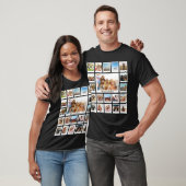 Creëer Uw eigen gepersonaliseerde 20 foto collage T-shirt (Unisex)