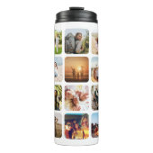 Creëer Uw eigen gepersonaliseerde 20 foto collage Thermosbeker (Voorkant)