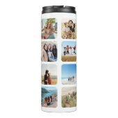 Creëer Uw eigen gepersonaliseerde 20 foto collage Thermosbeker (Achterkant)
