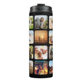 Creëer Uw eigen gepersonaliseerde 20 foto collage Thermosbeker (Voorkant)