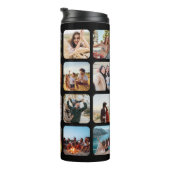 Creëer Uw eigen gepersonaliseerde 20 foto collage Thermosbeker (Geroteerd rechts)