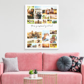 Creëer Uw eigen gepersonaliseerde 22 foto collage Canvas Afdruk (Insitu (Woonkamer))