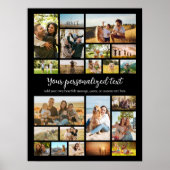 Creëer Uw eigen gepersonaliseerde 22 foto collage Poster (Voorkant)