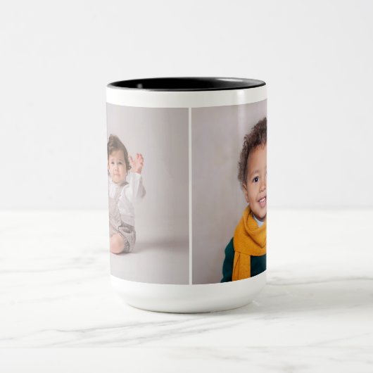 Creëer Uw eigen gepersonaliseerde 2 foto's Mok (Midden)