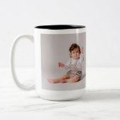 Creëer Uw eigen gepersonaliseerde 2 foto's Tweekleurige Koffiemok (Links)