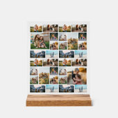 Creëer Uw eigen gepersonaliseerde 32 fotocollage Acryl Bord (Voorkant)