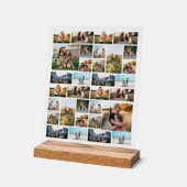 Creëer Uw eigen gepersonaliseerde 32 fotocollage Acryl Bord (Hoek)